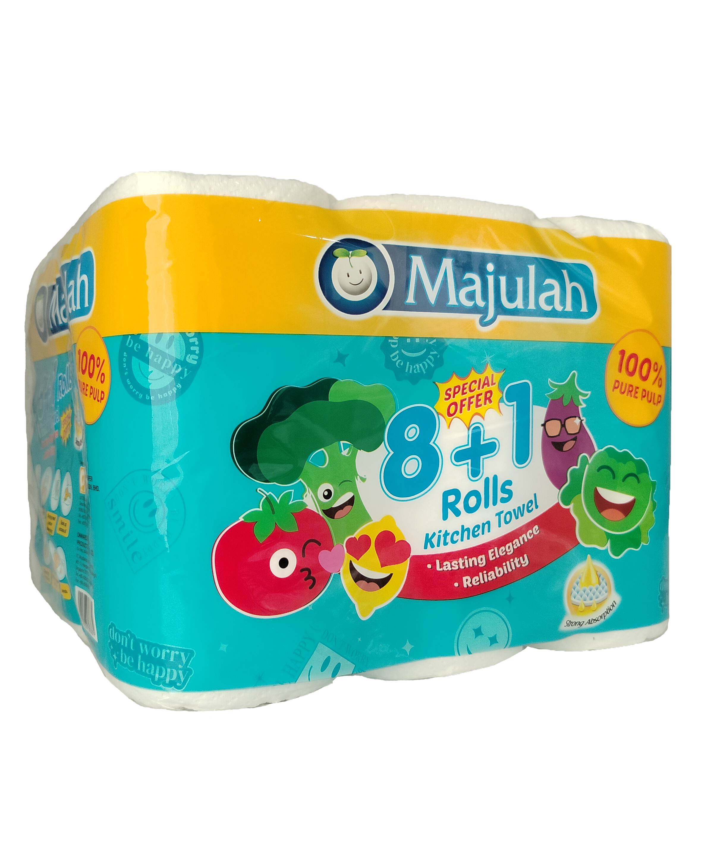 Majulah - Kitchen Towel 8 + 1 Rolls X 450 Sheets